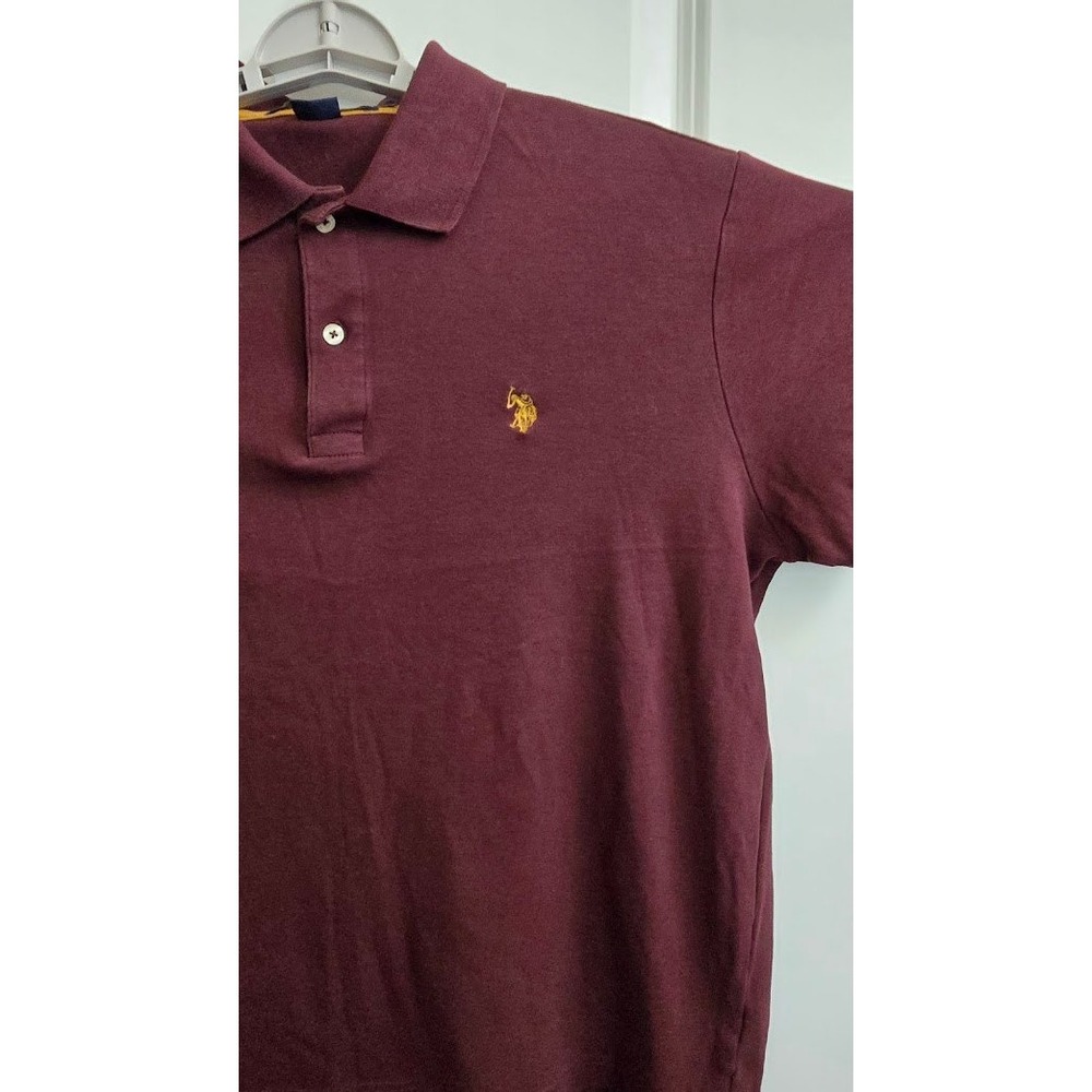U.S. Polo Assn. Men's Maroon Polo Shirt - Picture 3 of 7